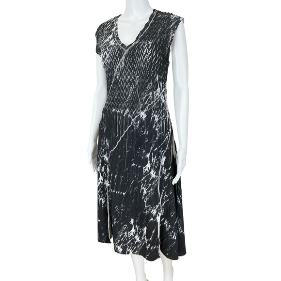 Komarov Monochromatic Bias Cut Dress Size S Fit & Flare Glam Cocktail Minimalist - Picture 4 of 12